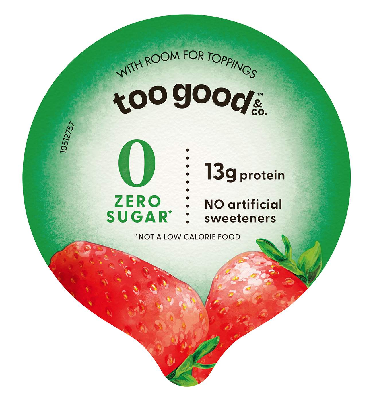 Too Good & Co. Zero Sugar Greek Yogurt - Strawberry; image 3 of 4