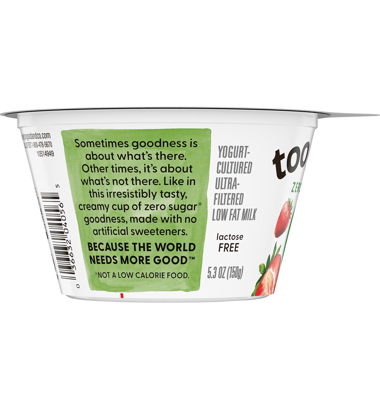 Too Good & Co. Zero Sugar Greek Yogurt - Strawberry; image 4 of 4