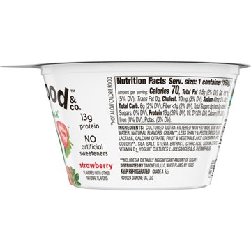 Too Good & Co. Zero Sugar Greek Yogurt - Strawberry