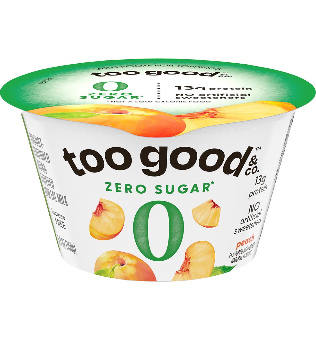 Too Good & Co. Zero Sugar Greek Yogurt - Peach; image 1 of 4