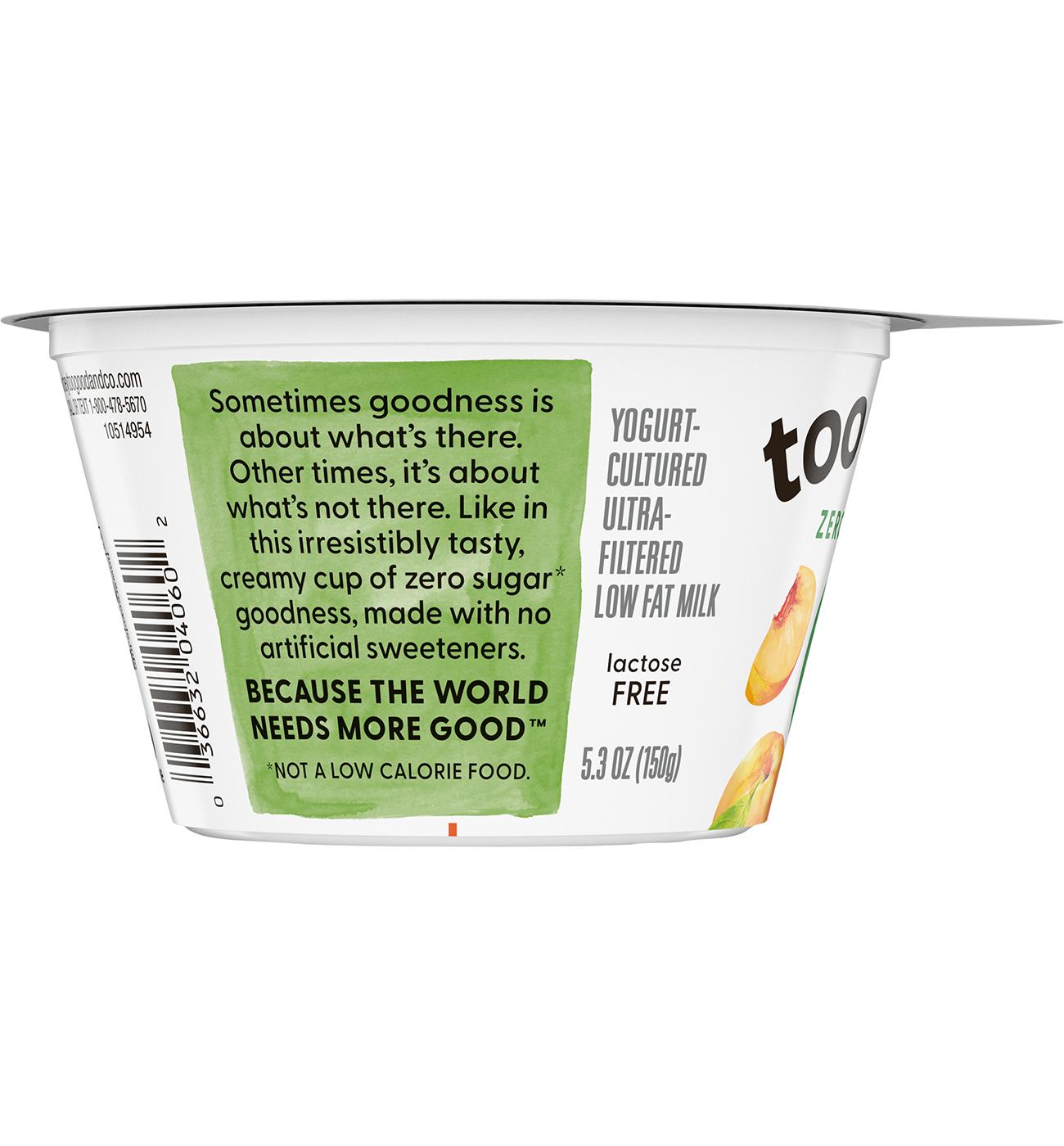 Too Good & Co. Zero Sugar Greek Yogurt - Peach; image 4 of 4