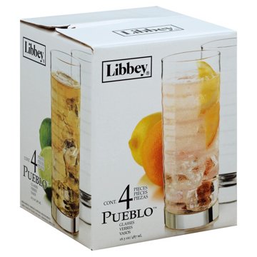 Libbey Pueblo Glass Set, 4 pk, 16.5 oz