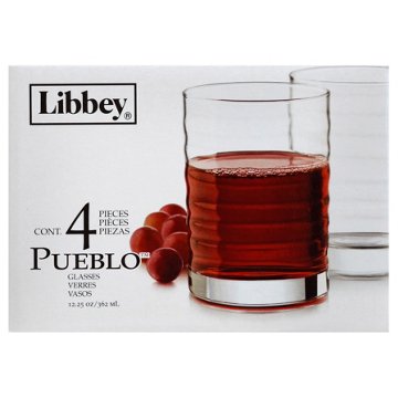 Libbey Pueblo Glass Set, 4 pk, 12.25 oz