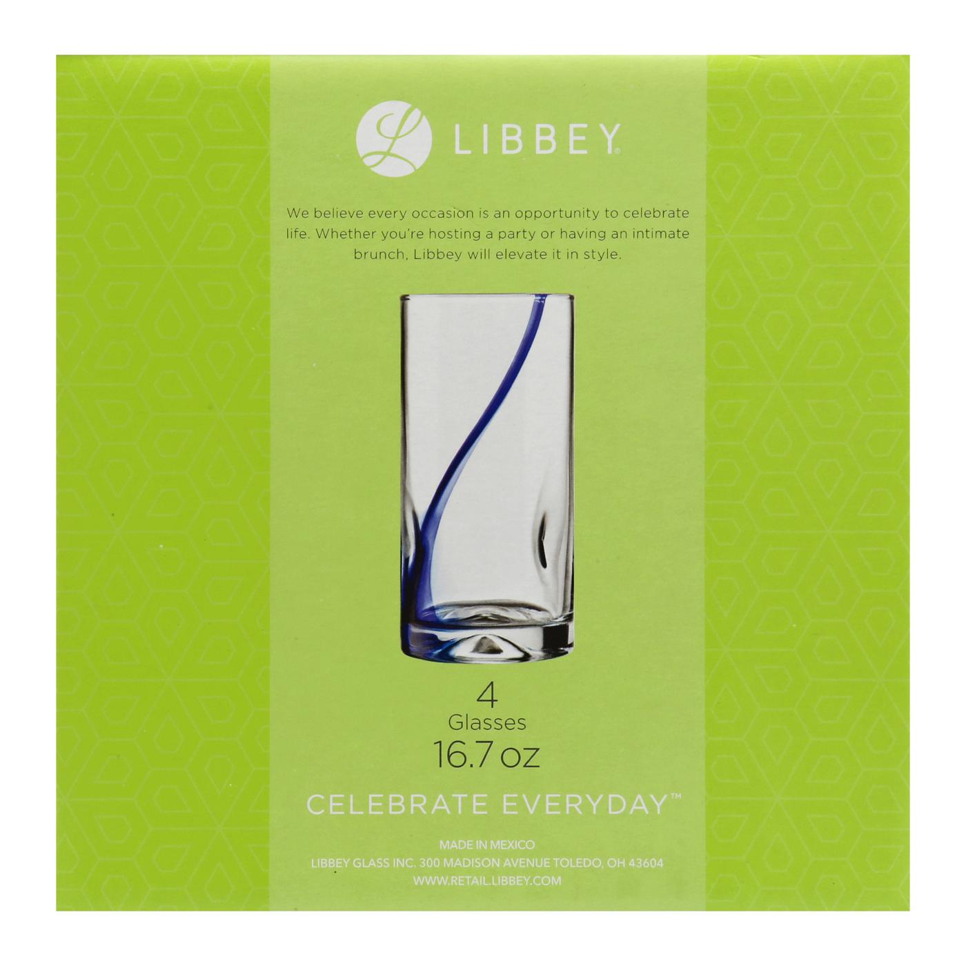 Libbey Impressions Blue Ribbon Glass Set, 4 pk; image 4 of 4