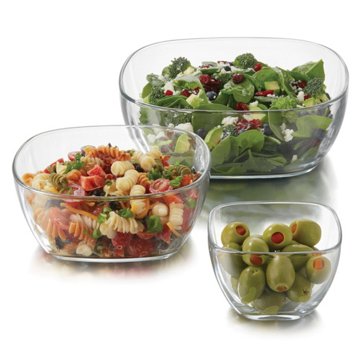 Libbey Glass Nesting Bowl Set, 3 pc