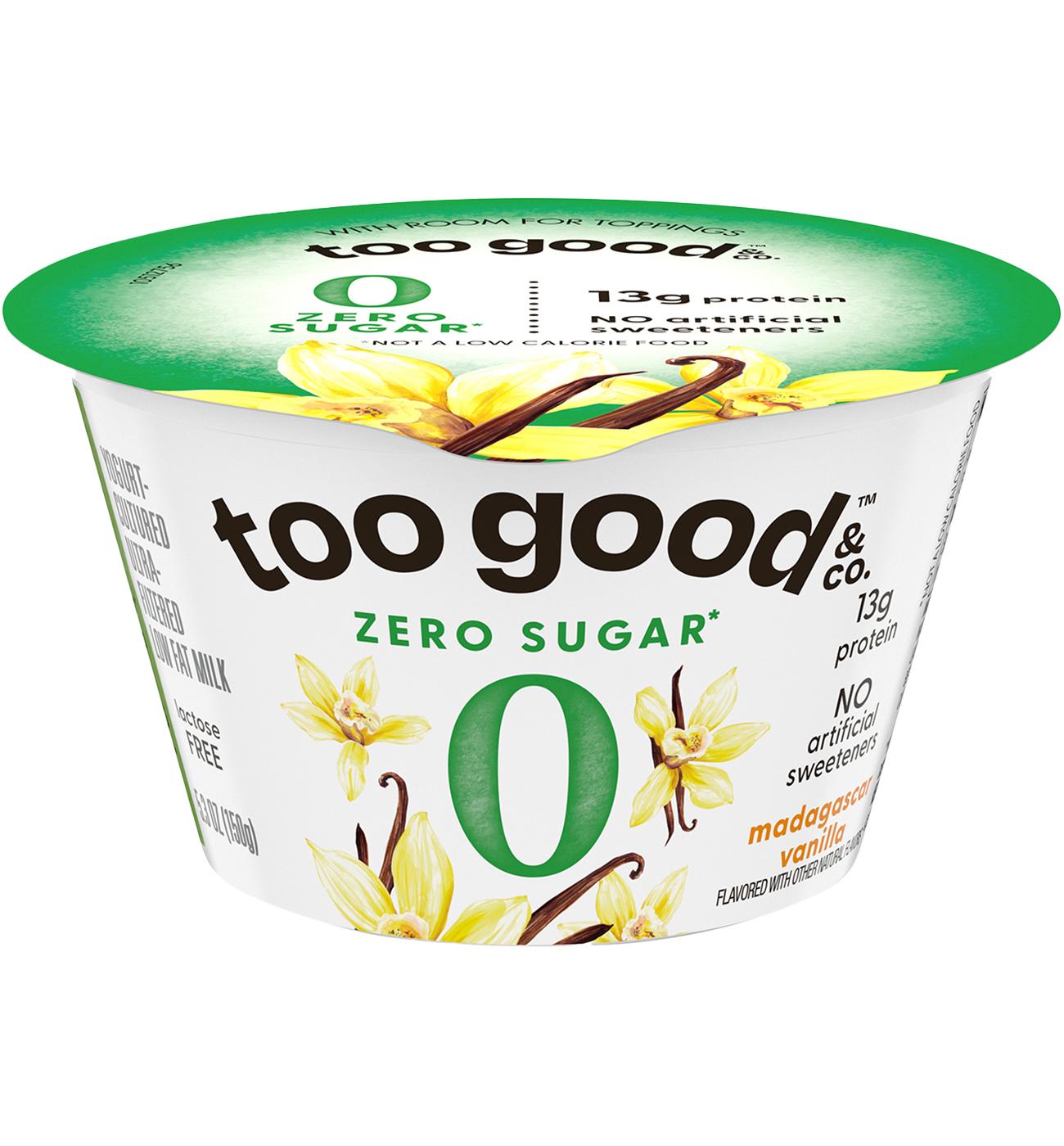 Too Good & Co. Zero Sugar Greek Yogurt - Vanilla; image 1 of 4