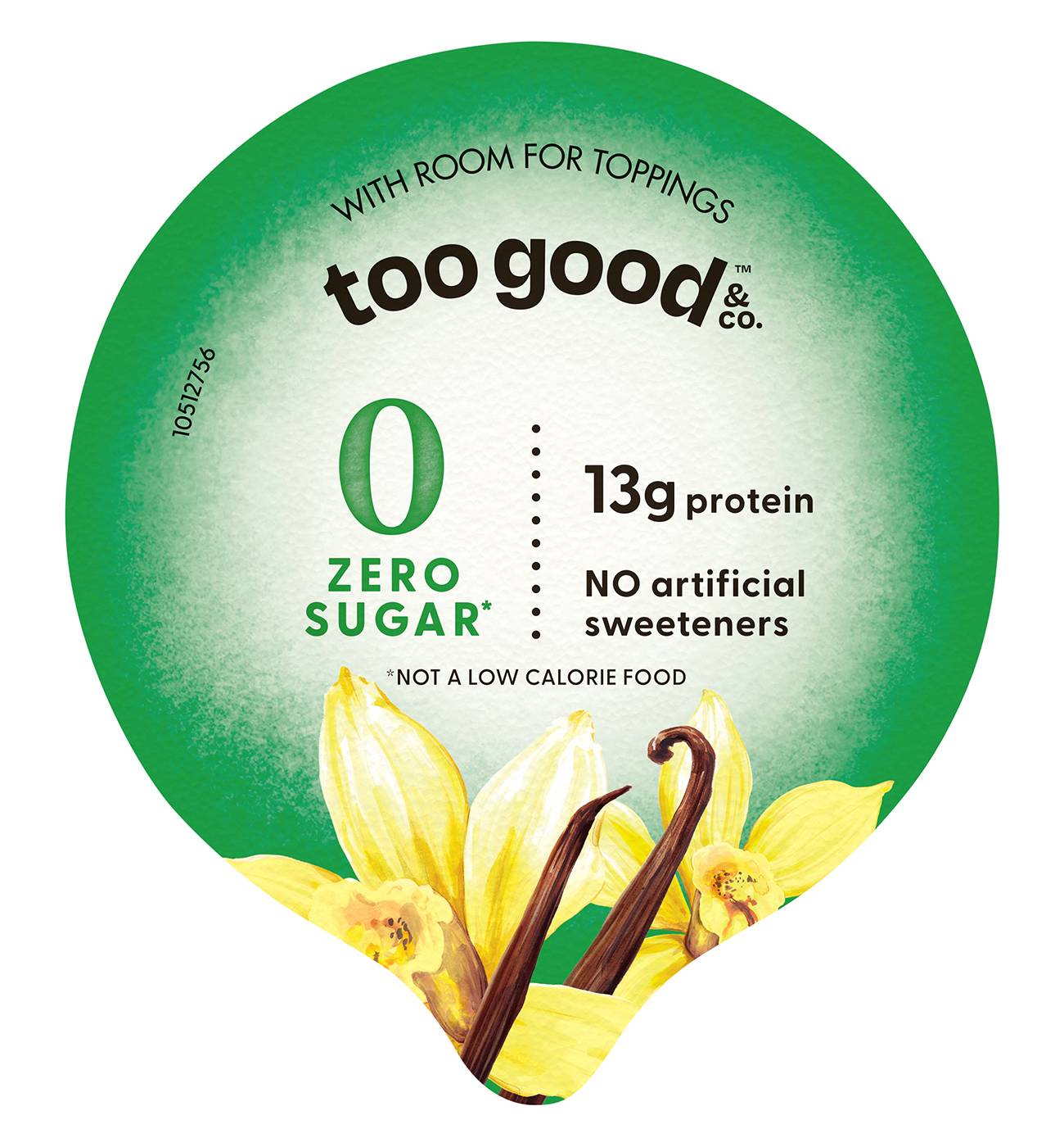 Too Good & Co. Zero Sugar Greek Yogurt - Vanilla; image 2 of 4