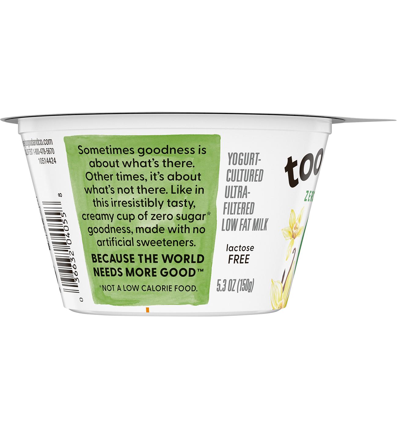 Too Good & Co. Zero Sugar Greek Yogurt - Vanilla; image 3 of 4