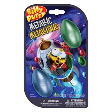 Crayola Silly Putty Metallic Eggs, 2 pk