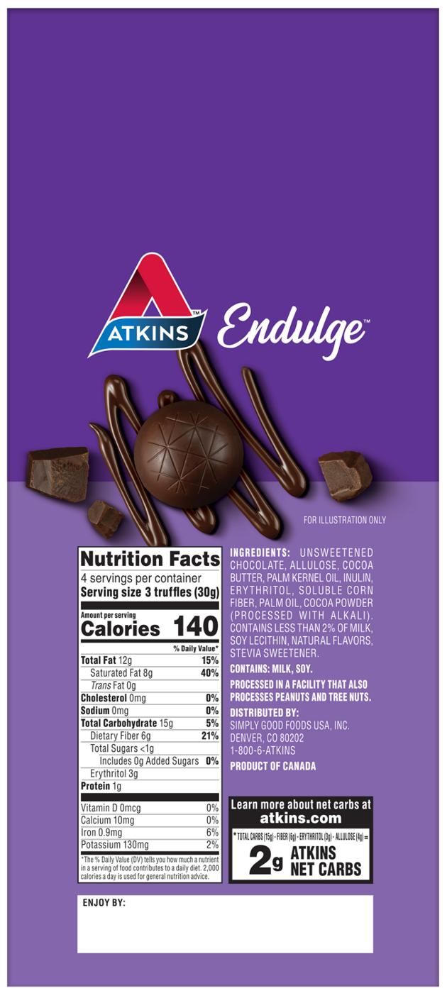 Atkins Endulge Truffles - Dark Chocolate; image 2 of 2