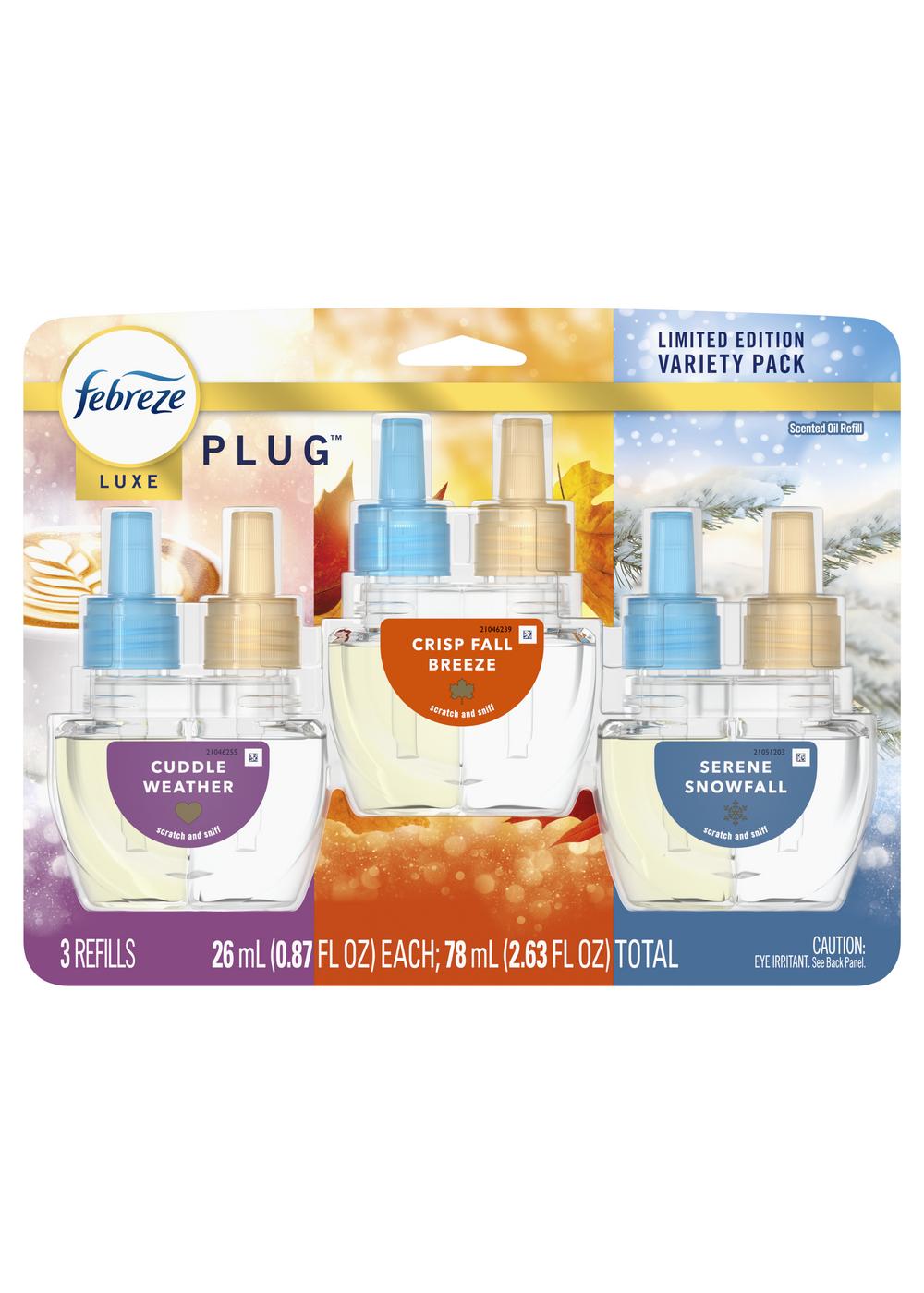 Febreze Odor-Fighting Fade Defy PLUG Air Freshener Oil Refill - Holiday Mix; image 1 of 2