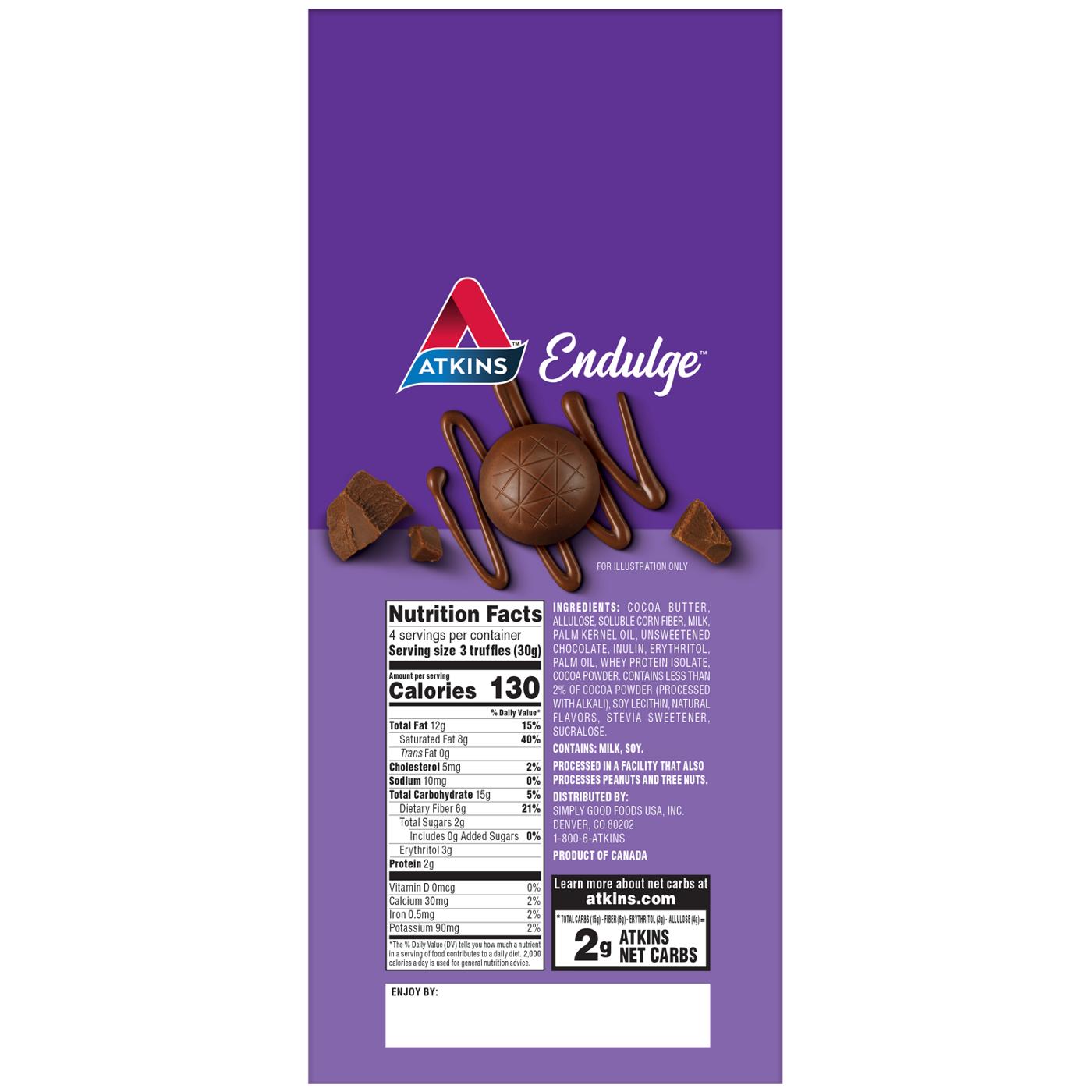 Atkins Endulge Truffles - Milk Chocolate; image 2 of 2