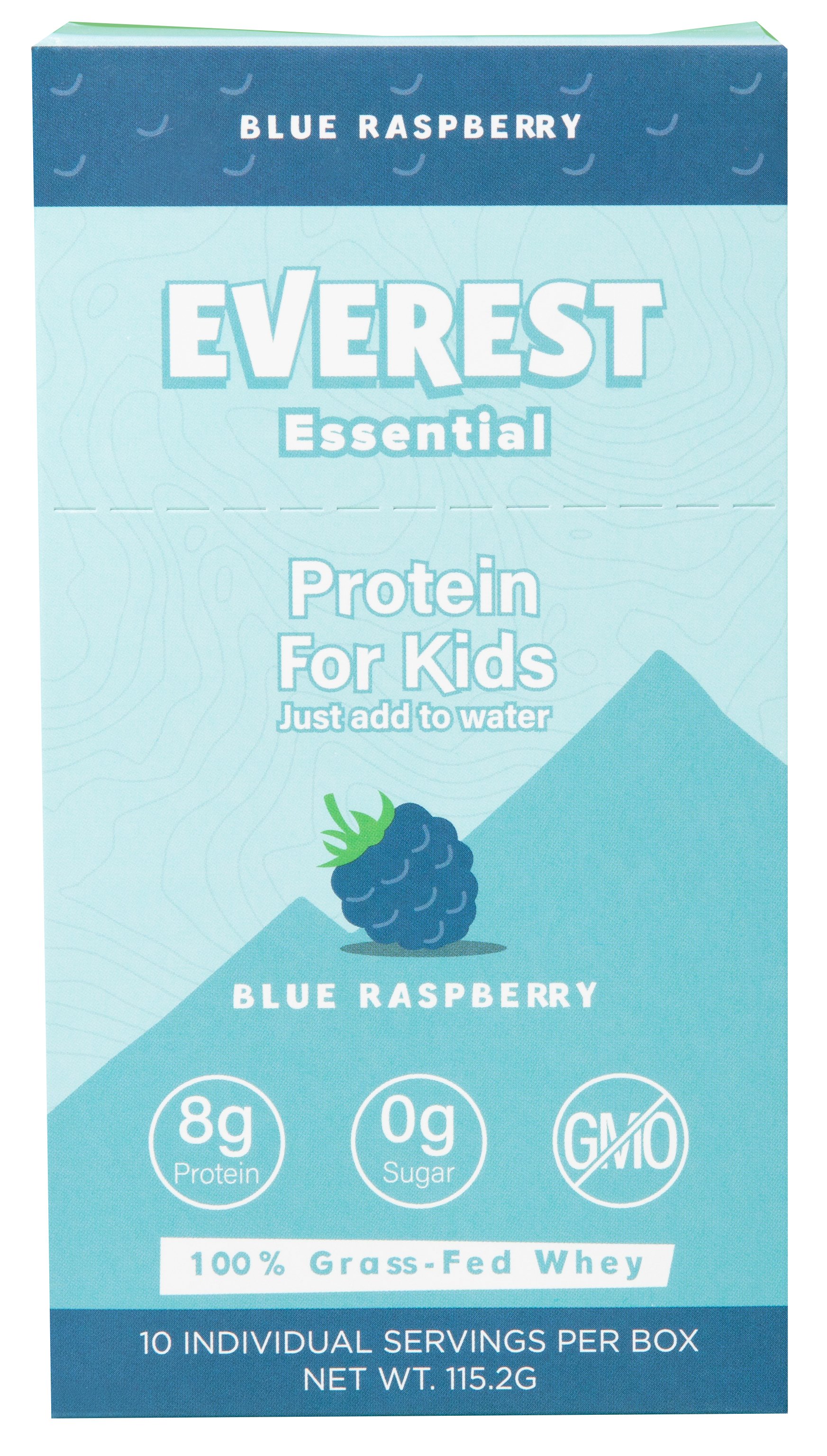 Everest Essential Blue Raspberry Kids Protein Box, 10 ct | Central ...