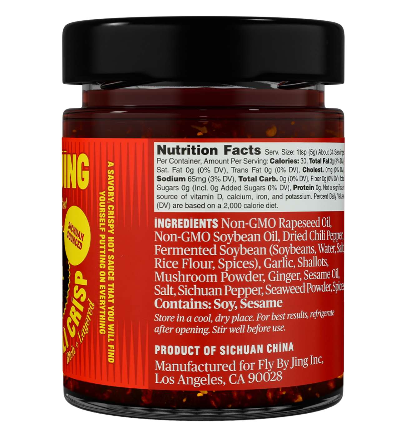 Fly By Jing Original Sichuan Chili Crisp Hot Sauce; image 2 of 4