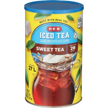 H-E-B Sugar-Sweetened Ice Tea Mix - Sweet Tea, 66.1 oz