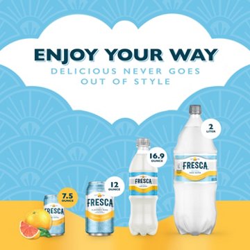 Fresca Citrus Soda Soft Drink Fridge Pack 10 pk Mini Cans