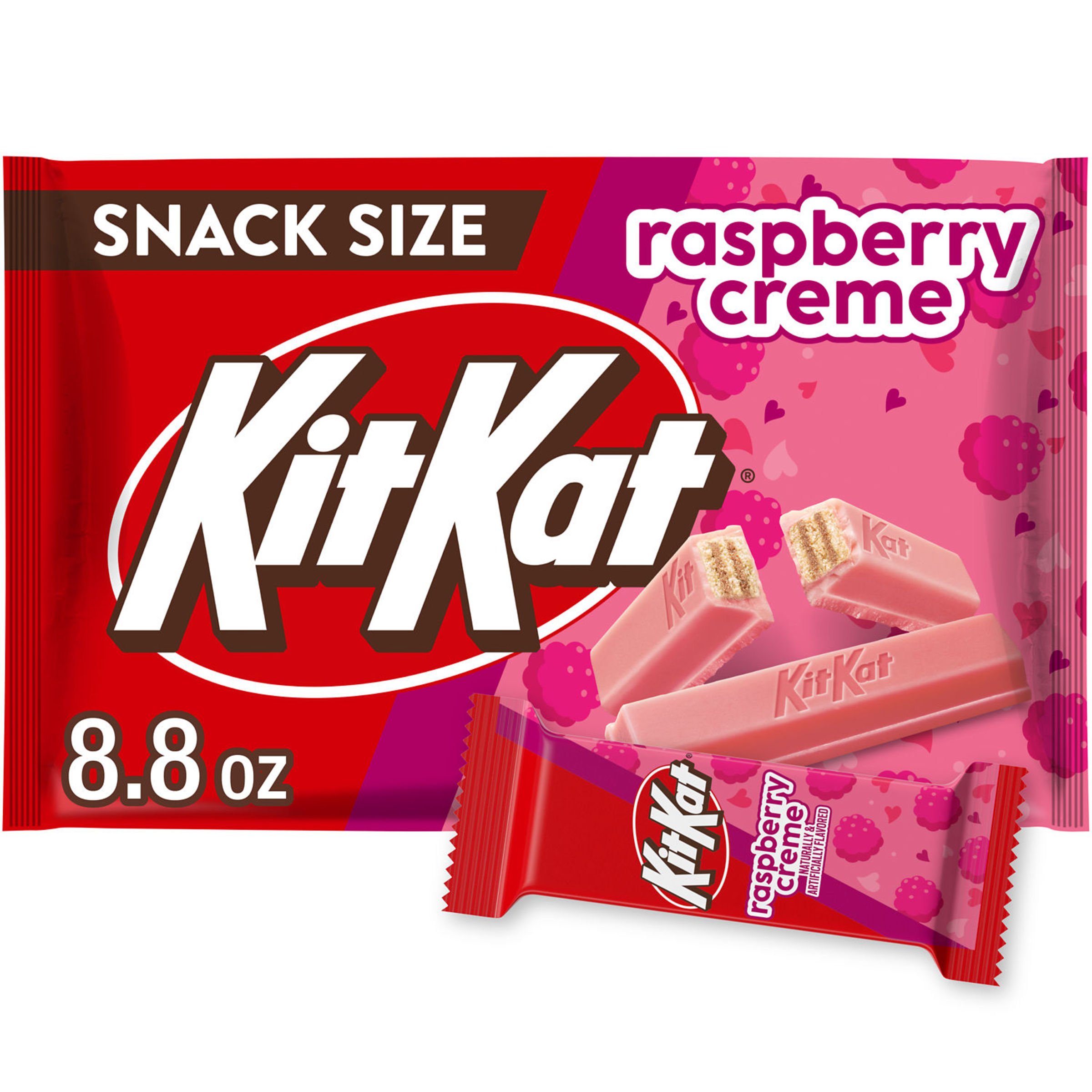 Kit Kat Raspberry Creme Flavored Snack Size Valentine's Candy - Shop ...