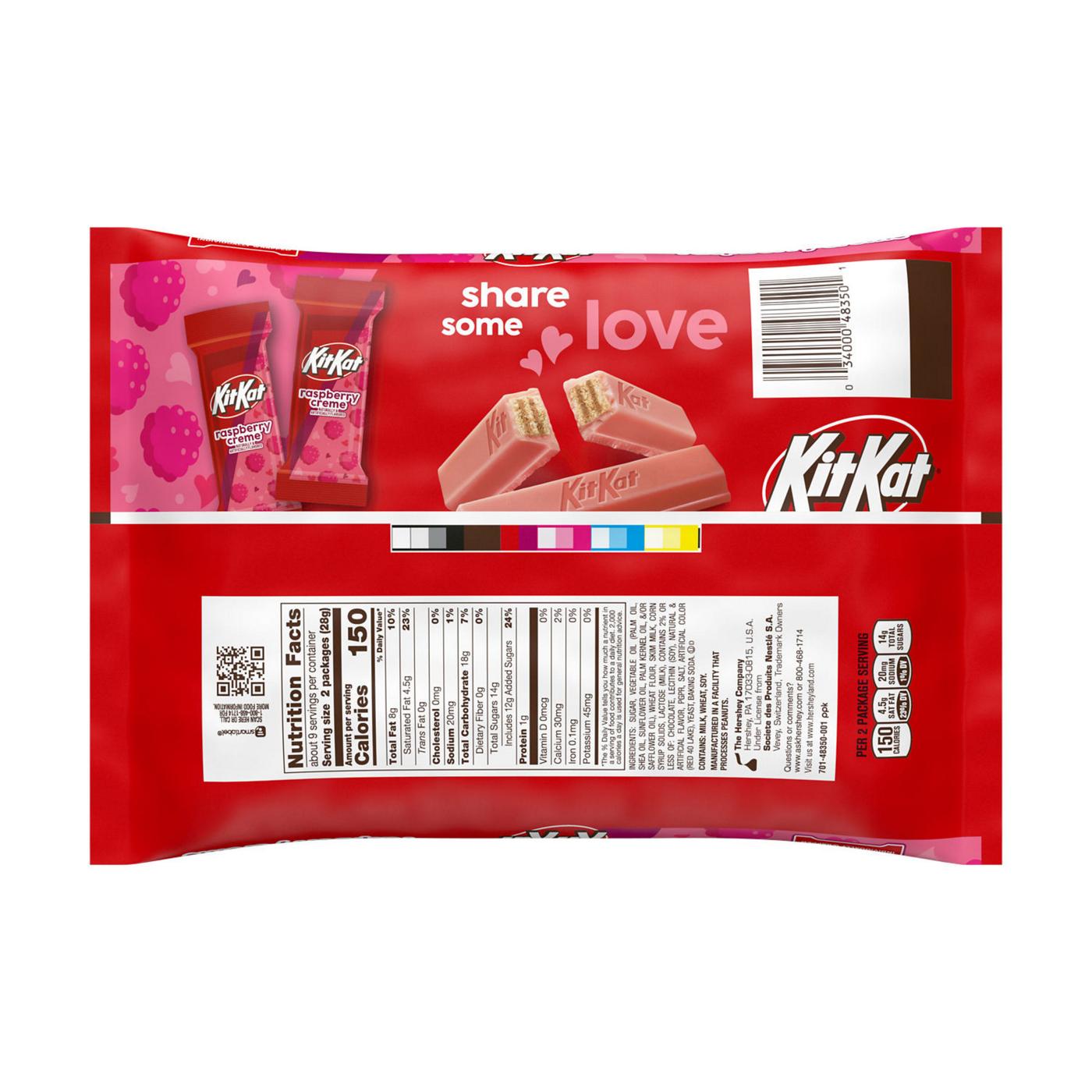 Kit Kat Raspberry Creme Flavored Snack Size Valentine's Candy - Shop ...
