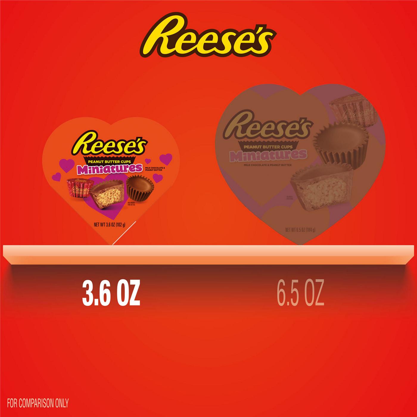 Reese's Peanut Butter Cups Miniatures Valentine's Candy Heart Gift Box; image 7 of 7