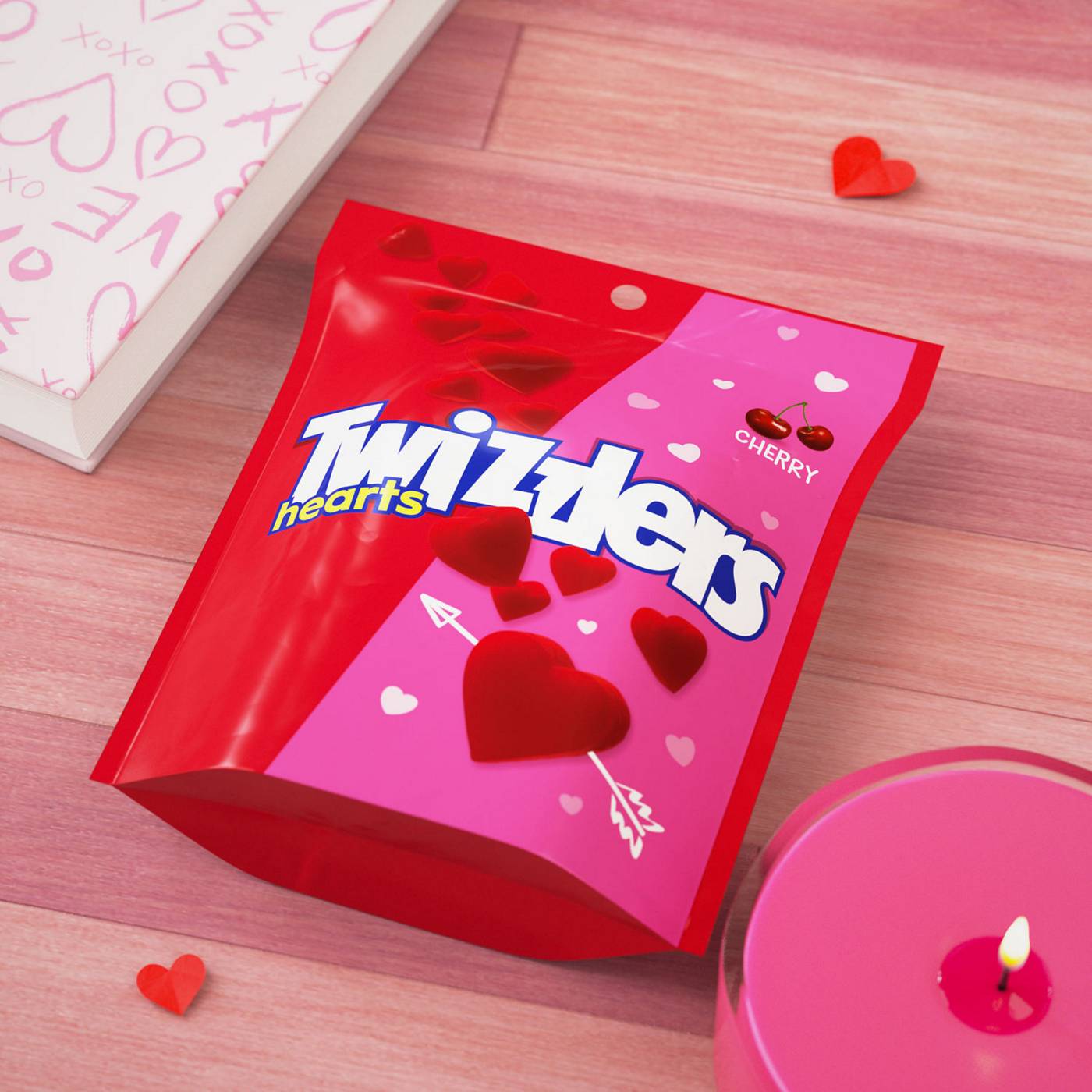 Twizzlers Cherry Hearts Valentine's Candy; image 4 of 7