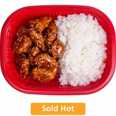HEB Sushiya Sesame Chicken White Rice Bowl (Sold Hot), 16.72Z