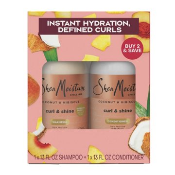 SheaMoisture Curl Shampoo And Conditioner - Coconut & Hibiscus