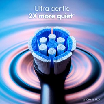 Oral-B iO Series 2 Rechargeable Electric Powered Toothbrush, Night Black with 1 Gentle Care Brush Head