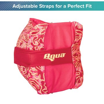 Aqua Leisure Kids FloatEez Fabric Arm Bands - Pink, Medium/Large