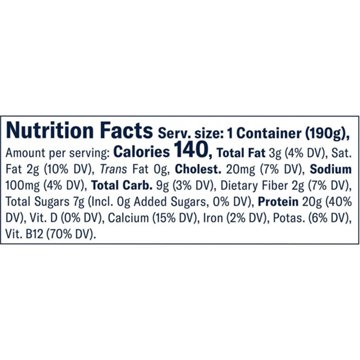 Chobani 20G Protein Zero Sugar Added Greek Yogurt - Vanilla, 6.7 oz