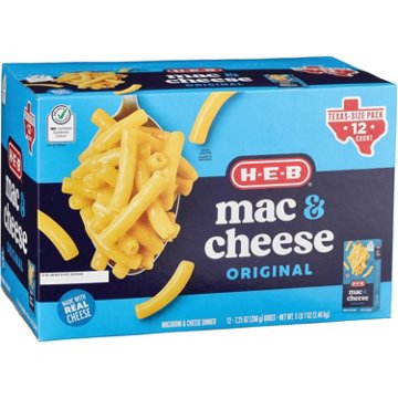 H-E-B Original Mac & Cheese - Texas-Size Pack, 12 ct
