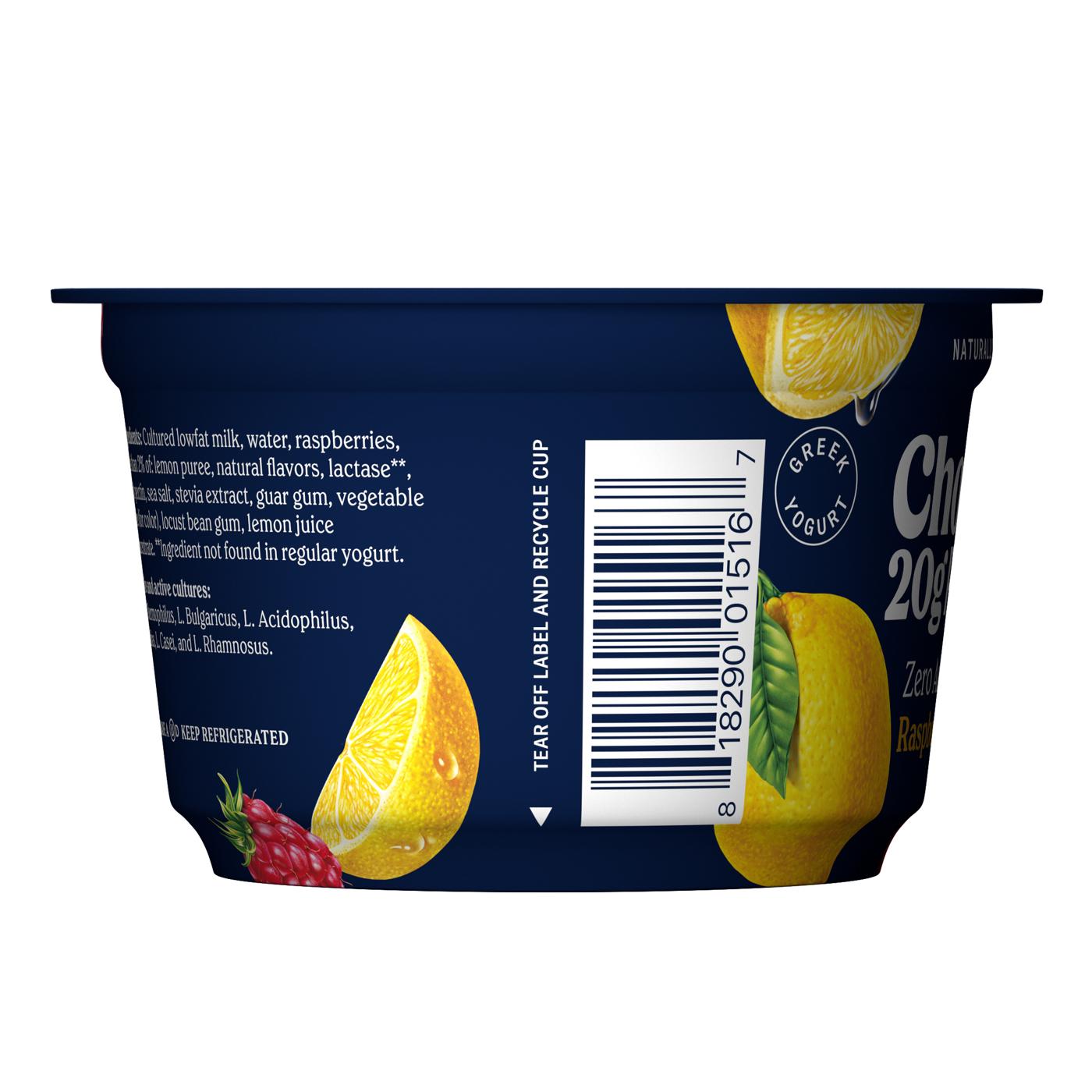 Chobani 20g Protein Zero Sugar Added Greek Yogurt -  Raspberry Lemon; image 3 of 4