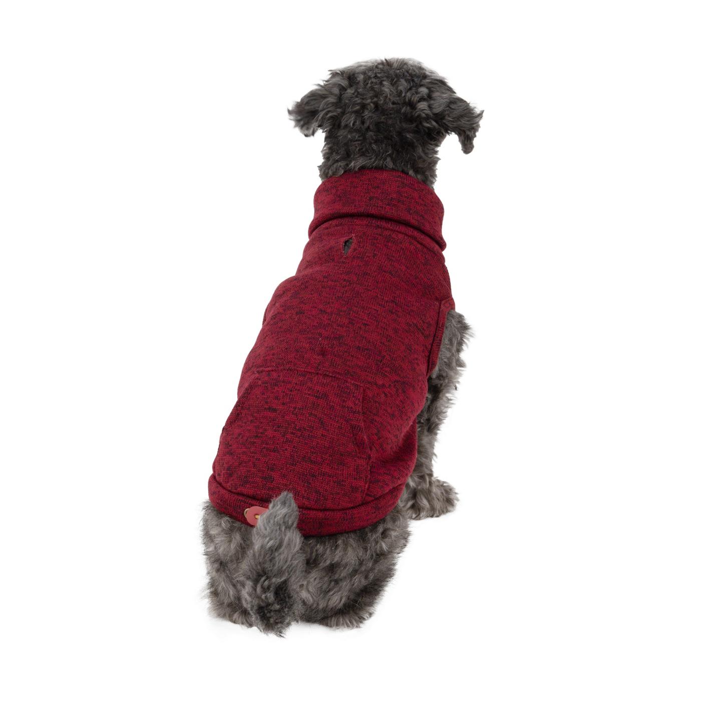 Simply Dog Red Pull-On Marled Jacket L; image 1 of 3