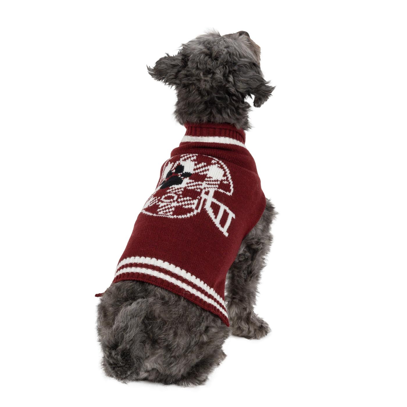 Simply Dog Red Football Helmet Sweater S; image 1 of 3