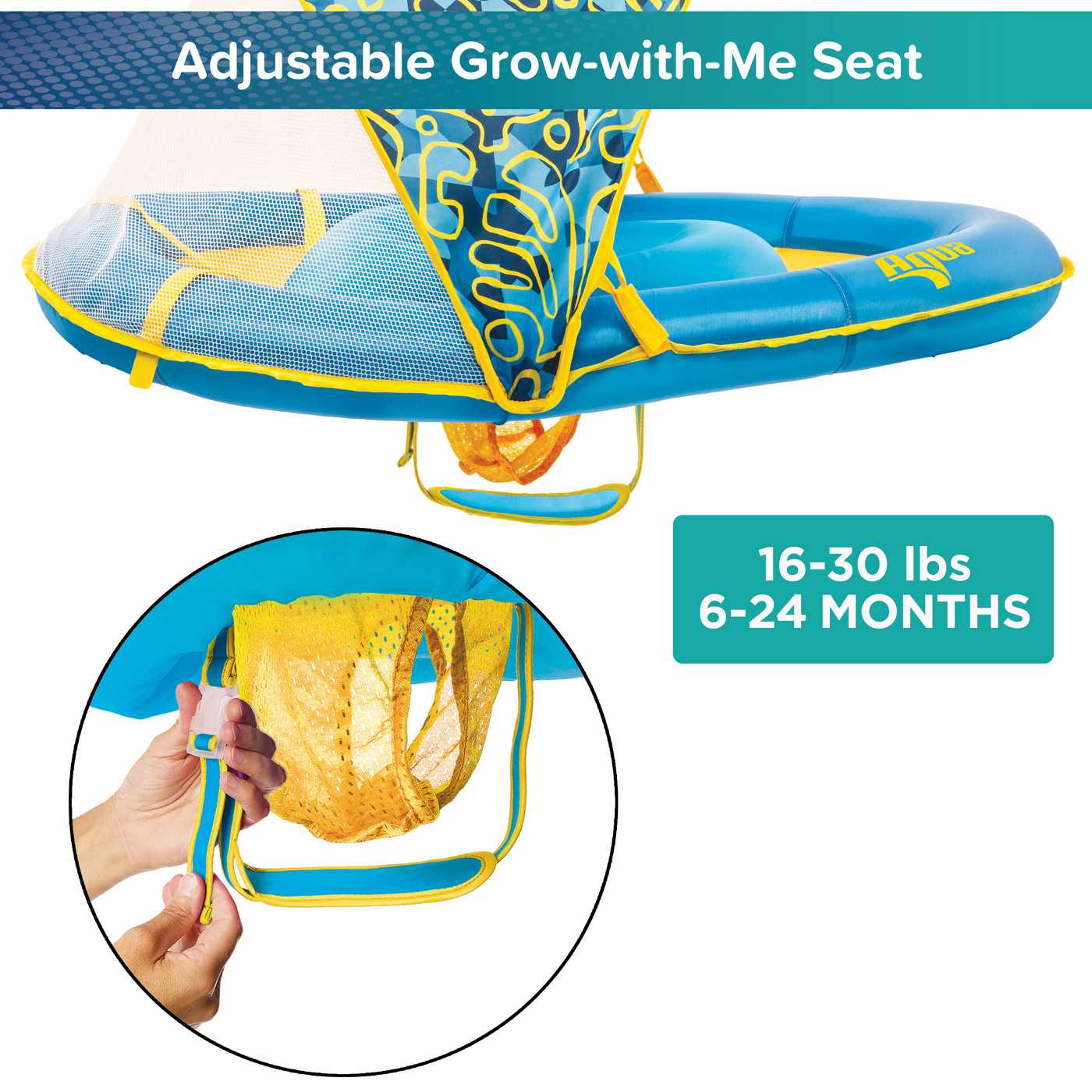 Aqua Leisure Kids Grow-With-Me Baby Boat - Pink; image 5 of 13