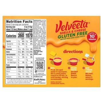 Velveeta Gluten Free Shells & Cheese