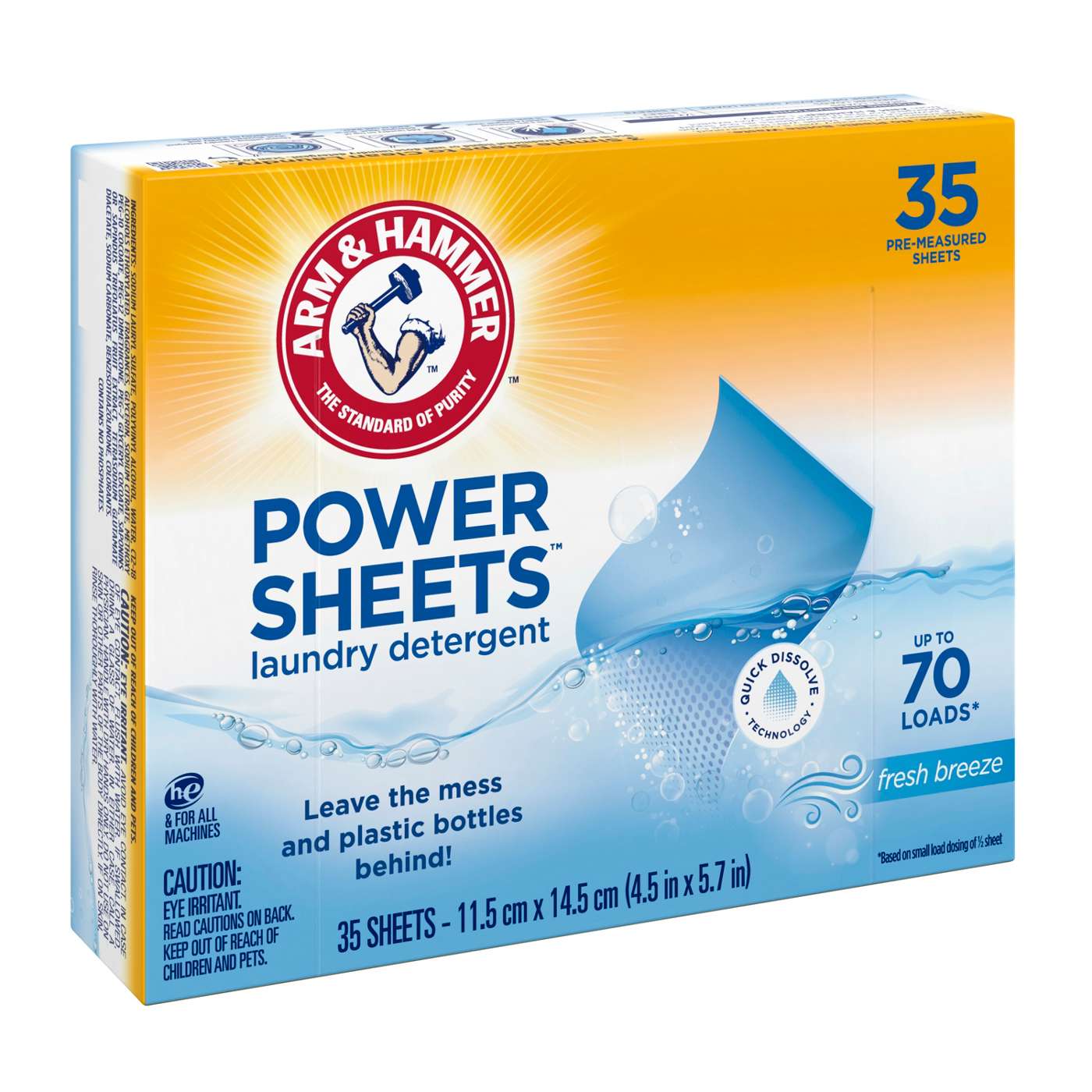 Arm & Hammer Power Sheets Laundry Detergent - 70 Loads; image 3 of 17