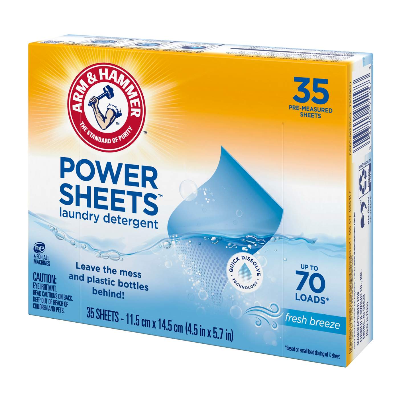 Arm & Hammer Power Sheets Laundry Detergent - 70 Loads; image 13 of 18