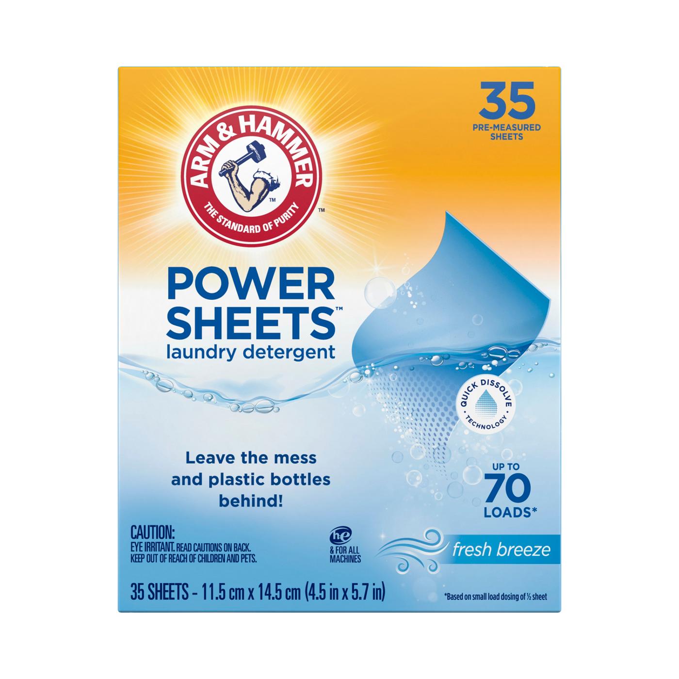 Arm & Hammer Power Sheets Laundry Detergent - 70 Loads; image 1 of 17