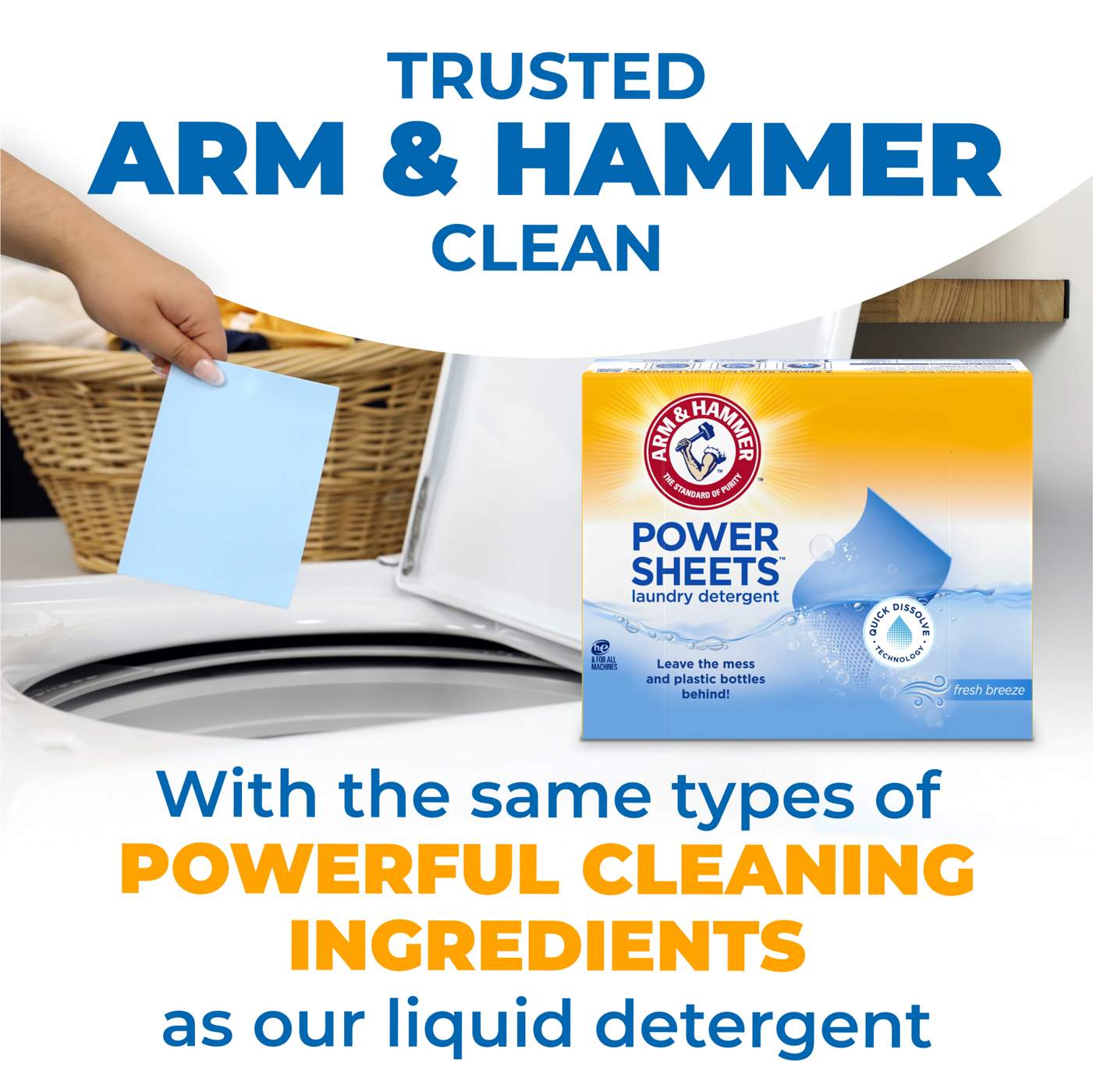 Arm & Hammer Power Sheets Laundry Detergent - 70 Loads; image 5 of 18