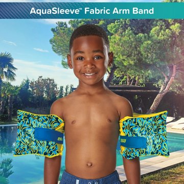 Aqua Leisure FloatEez Kids Fabric Arm Bands - Blue, Medium/Large