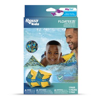 Aqua Leisure FloatEez Kids Fabric Arm Bands - Blue, Medium/Large