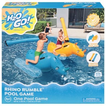 H2OGO! Rhino Rumble Pool Game, 60" x 30"
