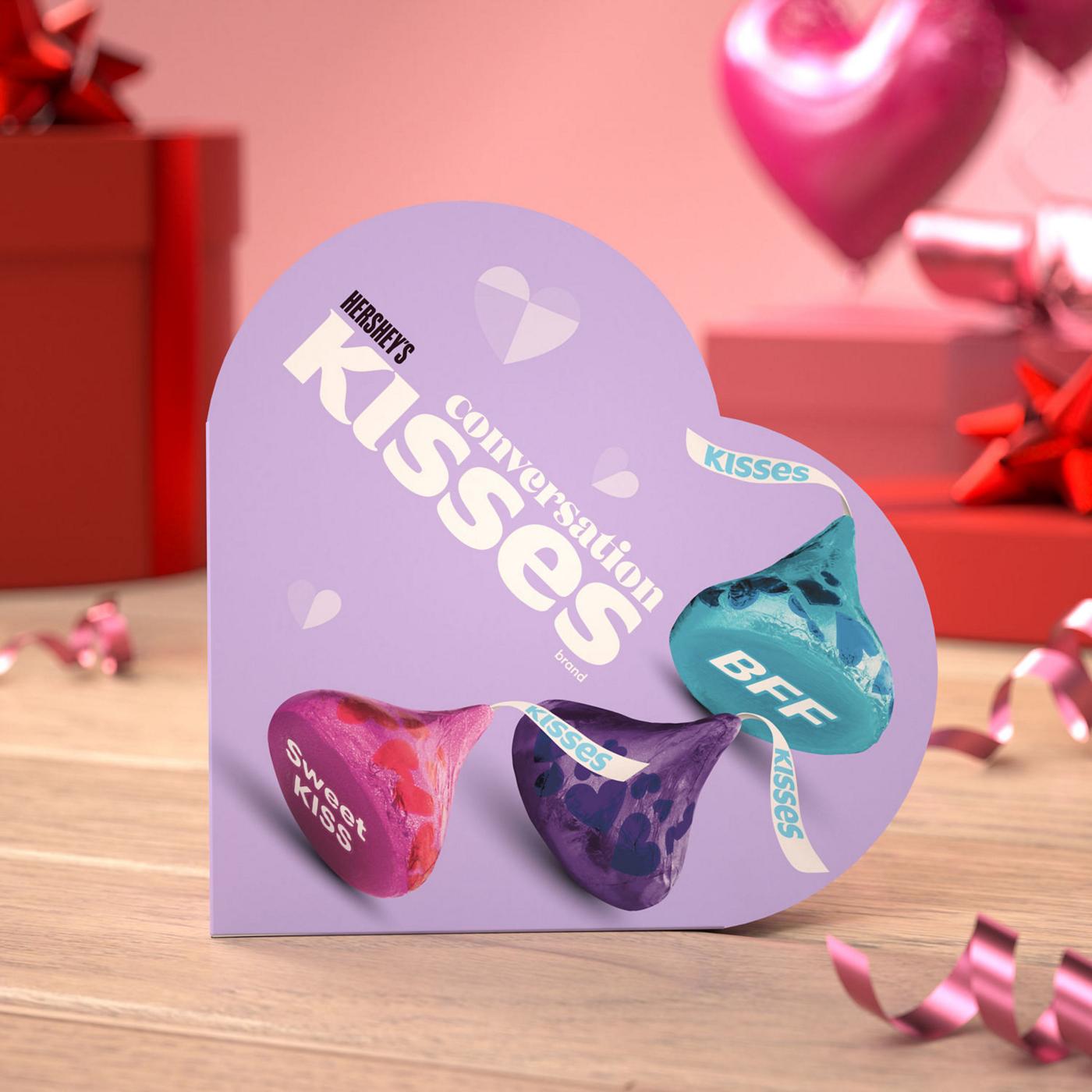 Hershey's Kisses Milk Chocolate Valentine's Candy Heart Gift Box; image 4 of 7