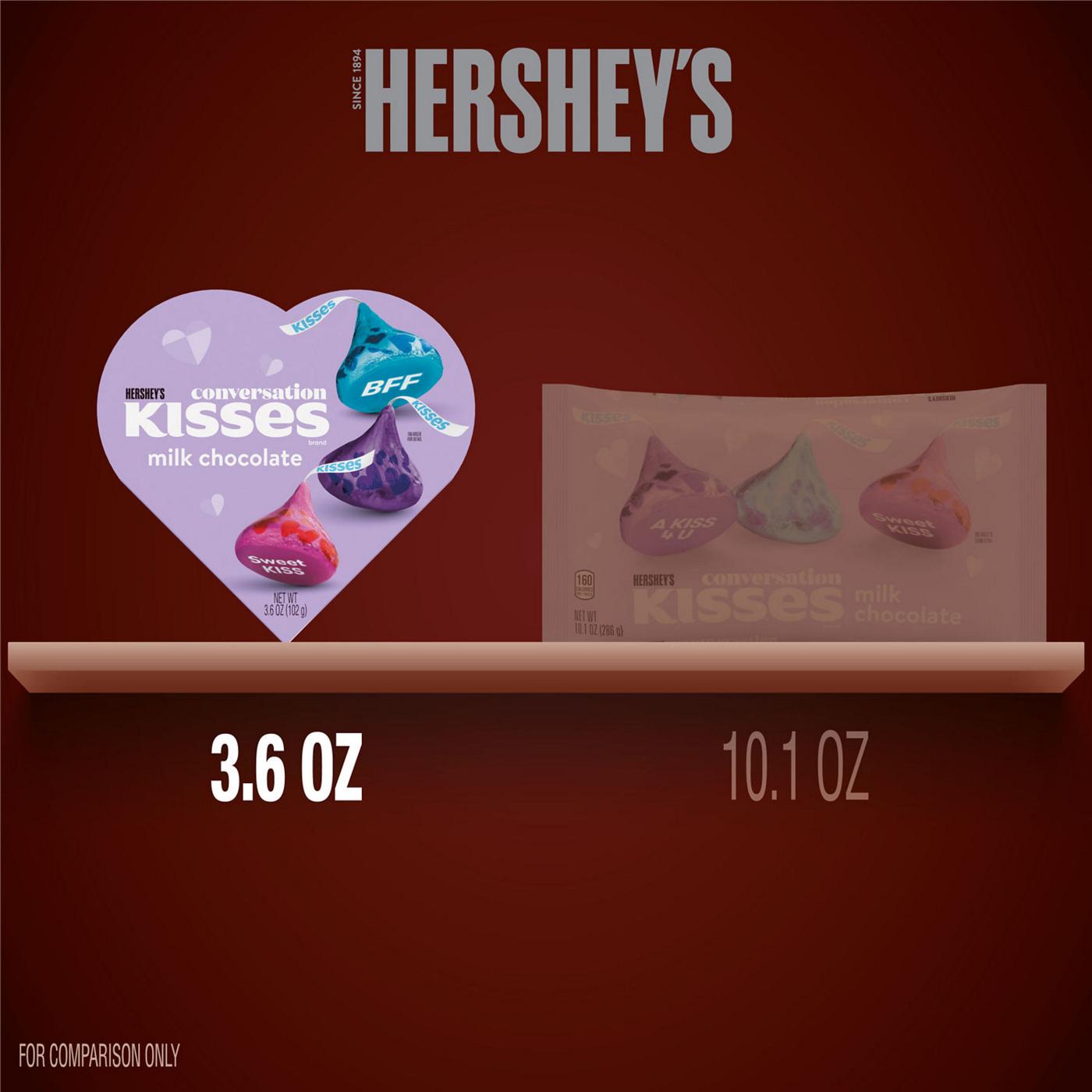 Hershey's Kisses Milk Chocolate Valentine's Candy Heart Gift Box; image 5 of 7