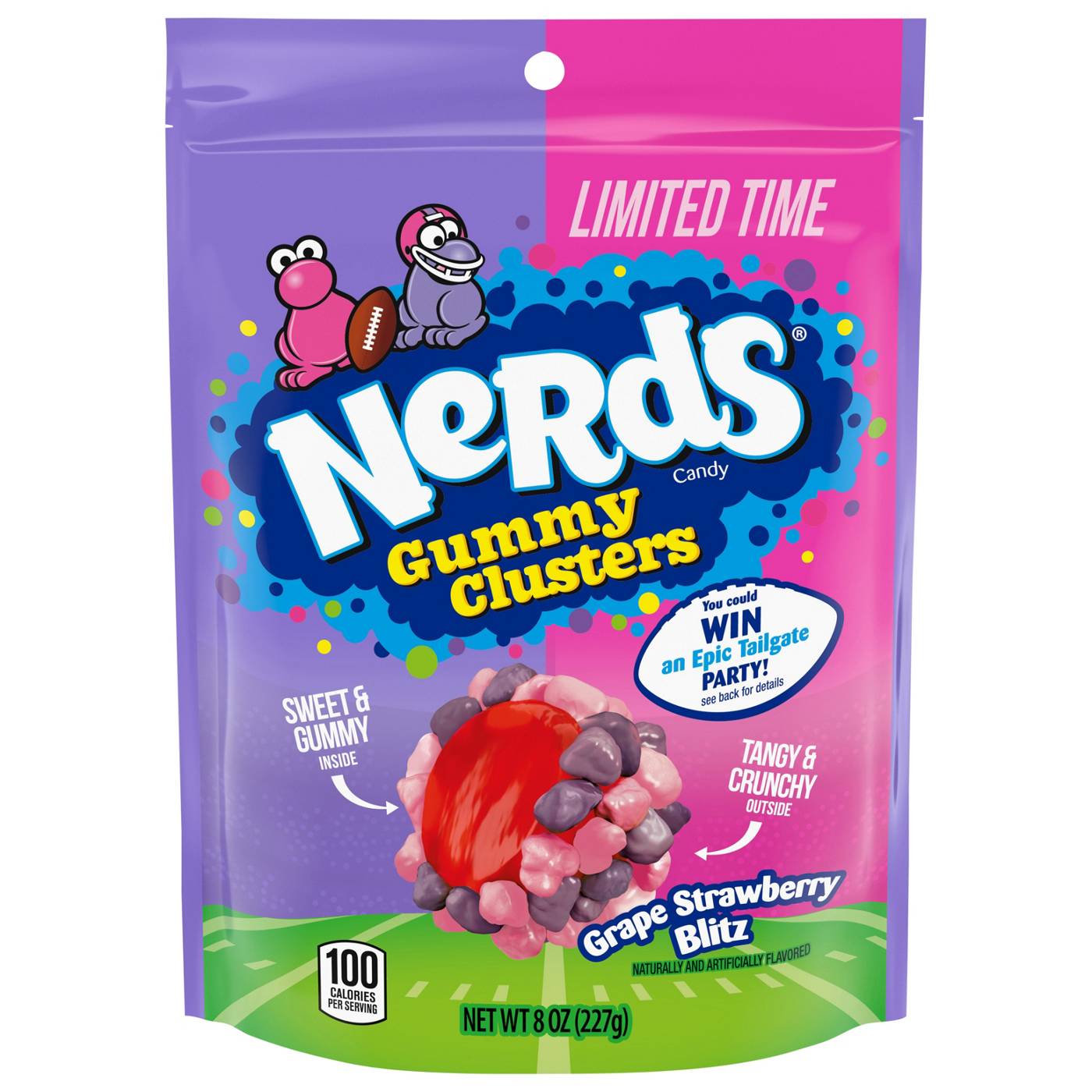 Nerds Gummy Clusters Grape Strawberry Blitz Candy; image 1 of 3