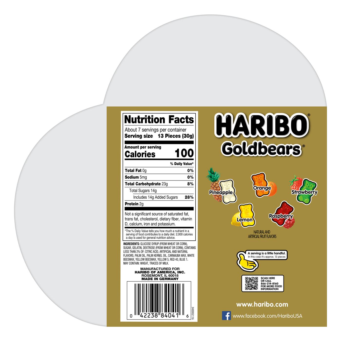 Haribo Goldbears Gummy Candy Valentine's Heart Gift Box; image 2 of 2