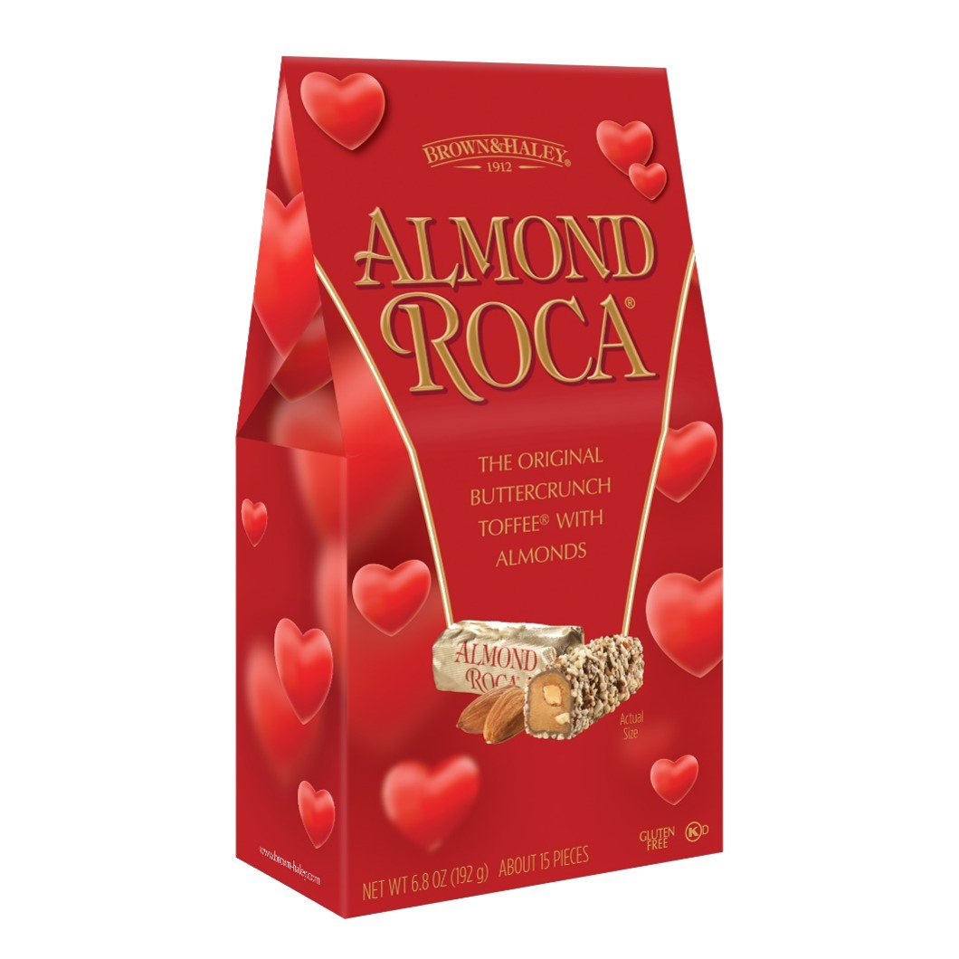 Brown & Haley Almond Roca Toffee Valentine's Candy - Shop Candy at H-E-B