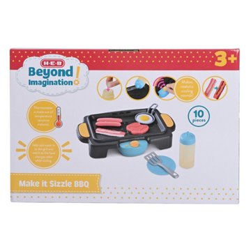 H-E-B Beyond Imagination! Make It Sizzle BBQ Grill Playset, 10 pc