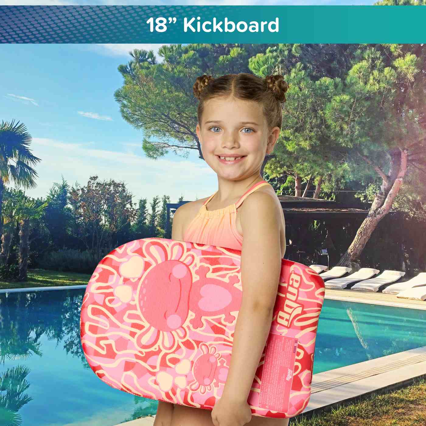 Aqua Leisure Kids Surf Rider Kickboard​ - Pink; image 9 of 9