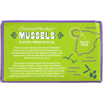 Central Market Mussels in Extra Virgin Olive Oil